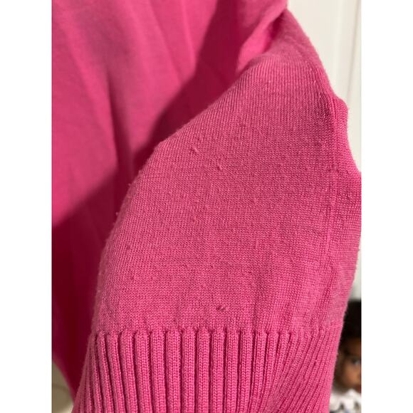 Tory Burch pink and Brown knit wool buttoned cardigan sz small - Picture 9 of 9